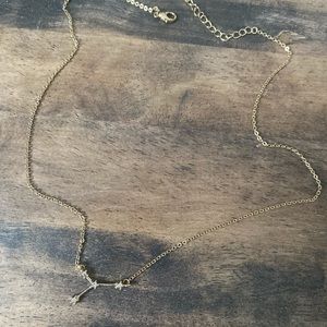 Cancer Constellation Necklace Gold